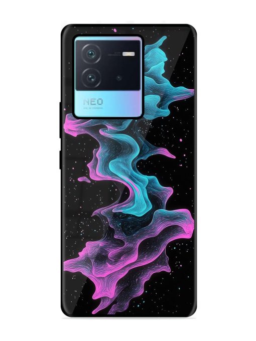 Cosmic Currents Glossy Soft Edge Case for Iqoo Neo 6 (5G)