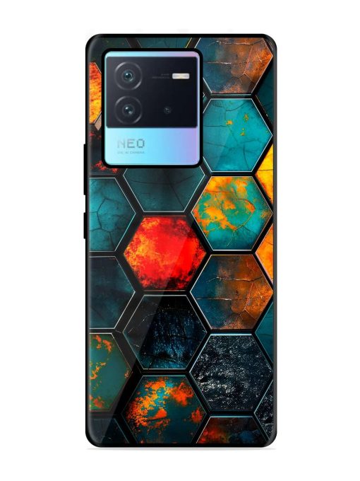 Hexagon Hive Glossy Soft Edge Case for Iqoo Neo 6 (5G) Chachhi