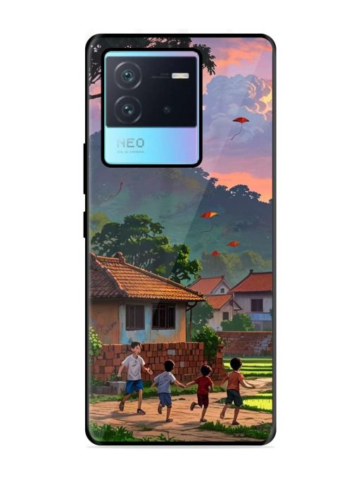 Sunset Play Glossy Soft Edge Case for Iqoo Neo 6 (5G) Chachhi