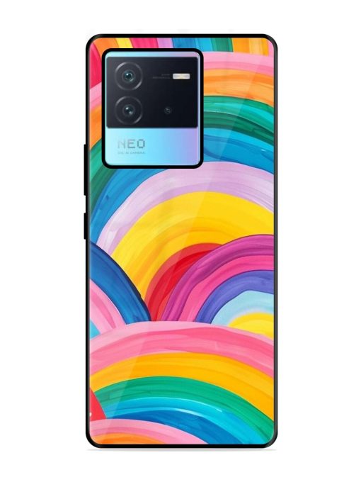 Rainbow Symphony Glossy Soft Edge Case for Iqoo Neo 6 (5G) Chachhi