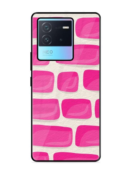 Pink Brick Wall Glossy Soft Edge Case for Iqoo Neo 6 (5G) Chachhi