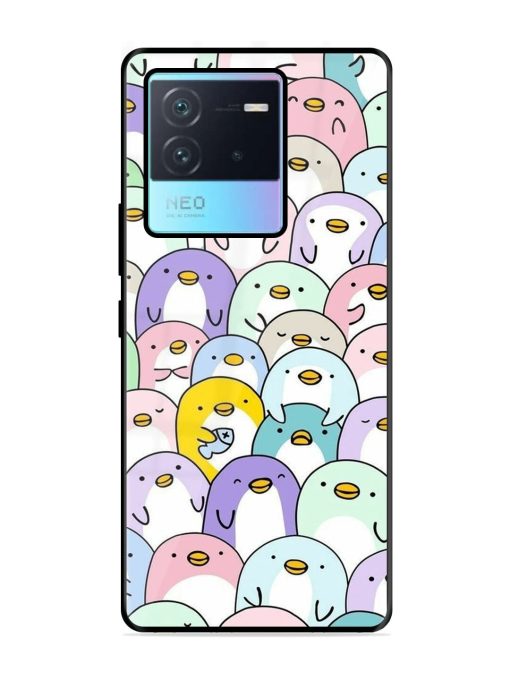 Penguin Party Glossy Soft Edge Case for Iqoo Neo 6 (5G) Chachhi