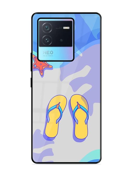 Sandy Toes And Salty Seas Glossy Soft Edge Case for Iqoo Neo 6 (5G) Chachhi