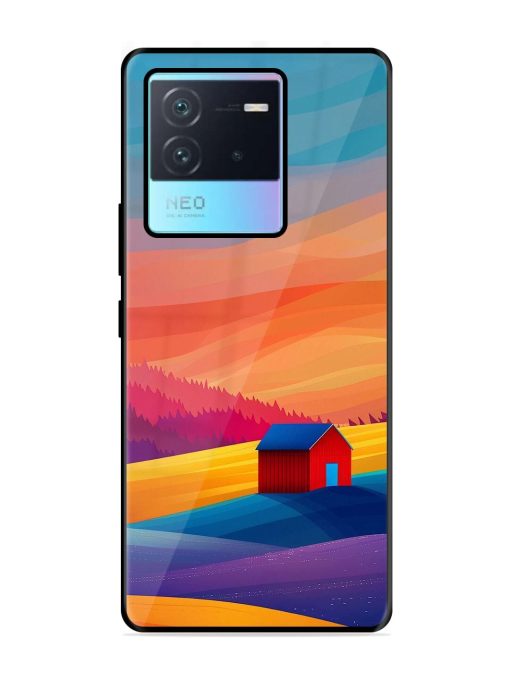 Sunset Solitude Glossy Soft Edge Case for Iqoo Neo 6 (5G) Chachhi