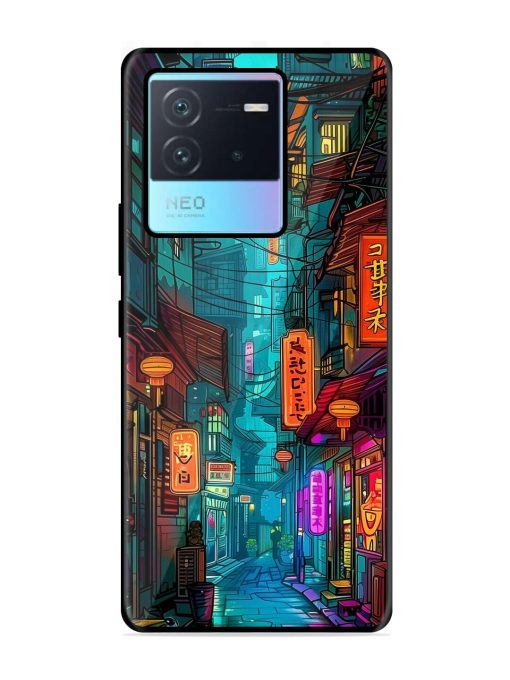 Neon Nightscape Glossy Soft Edge Case for Iqoo Neo 6 (5G) Chachhi