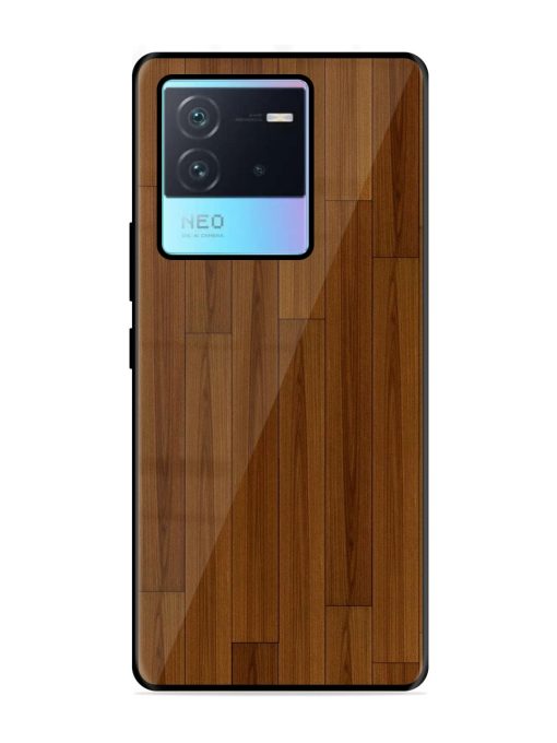 Warm Woodgrain Glossy Soft Edge Case for Iqoo Neo 6 (5G) Chachhi