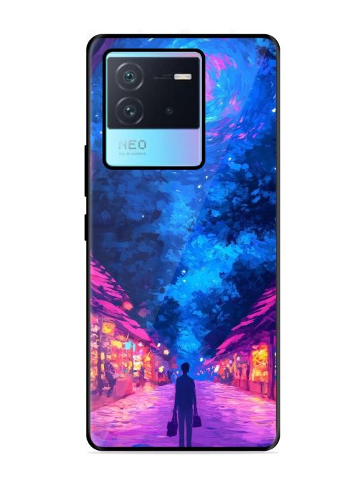 Neon Nightscape Glossy Soft Edge Case for Iqoo Neo 6 (5G) Chachhi