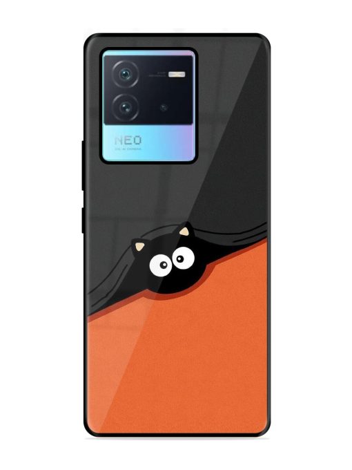 Peek-A-Boo Kitty Glossy Soft Edge Case for Iqoo Neo 6 (5G) Chachhi