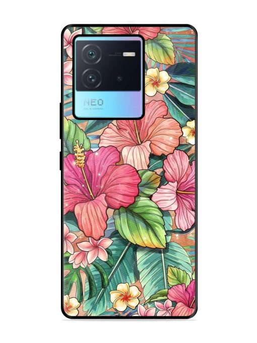 Tropical Tapestry Glossy Soft Edge Case for Iqoo Neo 6 (5G) Chachhi