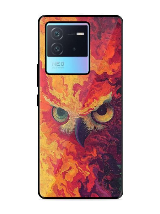 Fiery Owl Glossy Soft Edge Case for Iqoo Neo 6 (5G) Chachhi