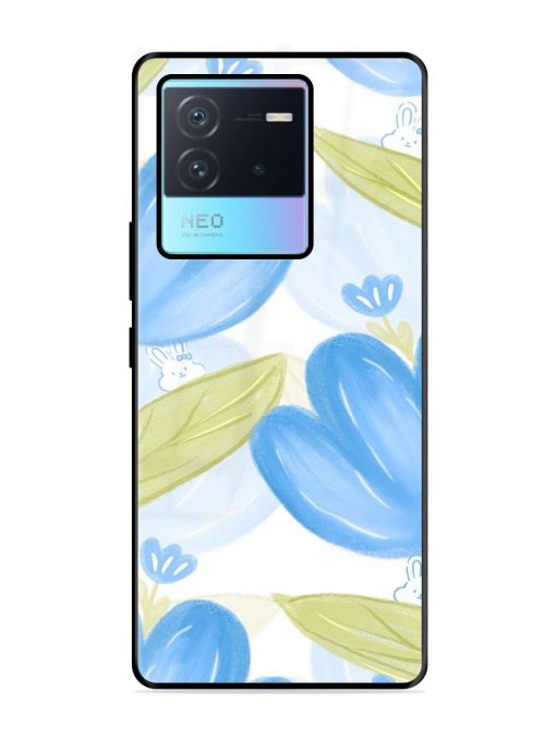 Bunny'S Blue Garden Glossy Soft Edge Case for Iqoo Neo 6 (5G) Chachhi