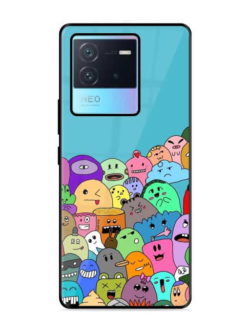 Monster Mash Glossy Soft Edge Case for Iqoo Neo 6 (5G) Chachhi