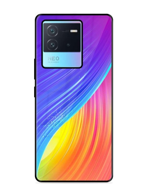 Neon Swirl Glossy Soft Edge Case for Iqoo Neo 6 (5G) Chachhi