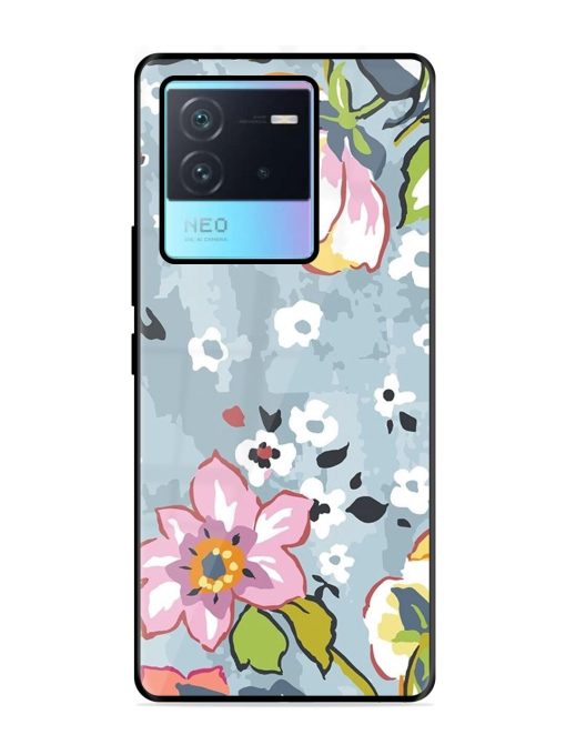 Floral Fantasy Glossy Soft Edge Case for Iqoo Neo 6 (5G) Chachhi