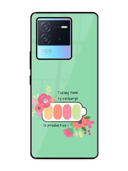 Recharge And Bloom Glossy Soft Edge Case for Iqoo Neo 6 (5G) Chachhi