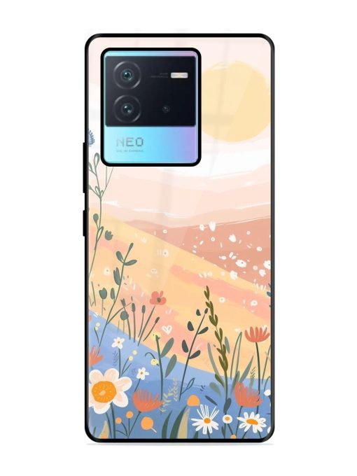 Golden Hour Blooms Glossy Soft Edge Case for Iqoo Neo 6 (5G) Chachhi