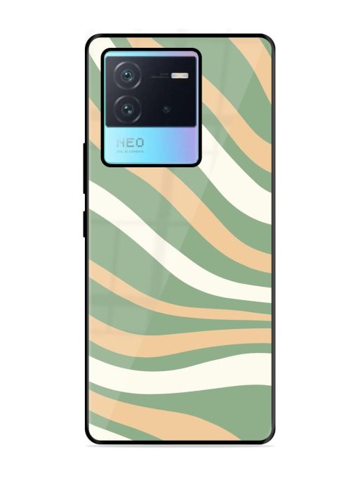 Wavy Pastel Paradise Glossy Soft Edge Case for Iqoo Neo 6 (5G) Chachhi