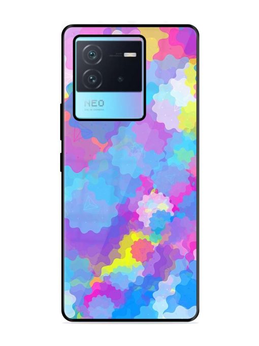 Psychedelic Cloud Burst Glossy Soft Edge Case for Iqoo Neo 6 (5G) Chachhi