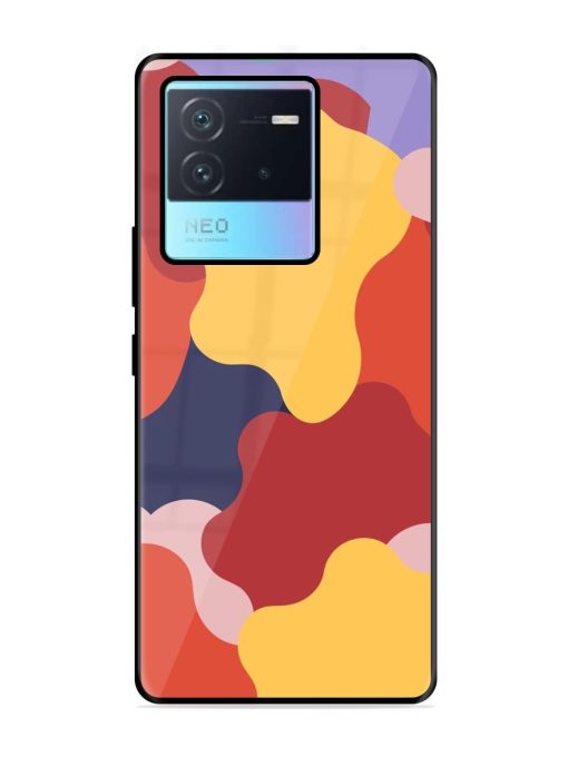 Gooey Color Chaos Glossy Soft Edge Case for Iqoo Neo 6 (5G) Chachhi