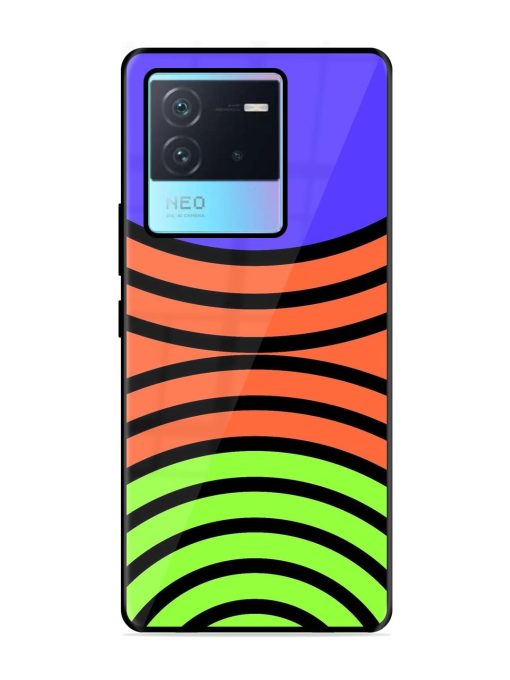 Psychedelic Stripe Symphony Glossy Soft Edge Case for Iqoo Neo 6 (5G) Chachhi