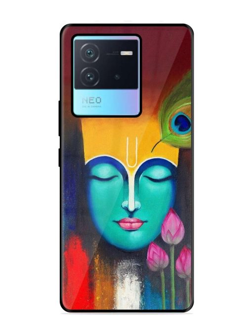 Divine Tranquility: The Face Of Krishna Glossy Soft Edge Case for Iqoo Neo 6 (5G) Chachhi