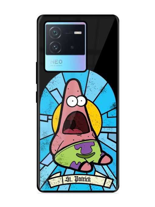 St. Patrick'S Day Stained Glass Patrick Star Glossy Soft Edge Case for Iqoo Neo 6 (5G) Chachhi