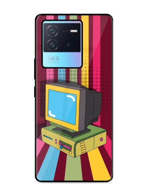 Retro Tech Vibes Glossy Soft Edge Case for Iqoo Neo 6 (5G) Chachhi