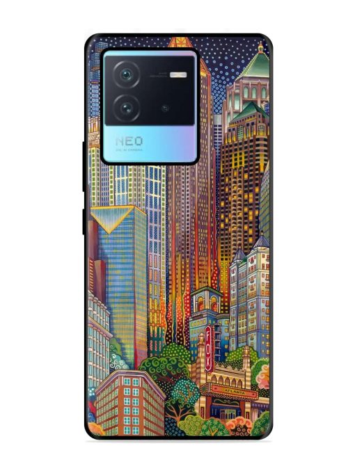 Neon Nightscape Glossy Soft Edge Case for Iqoo Neo 6 (5G) Chachhi