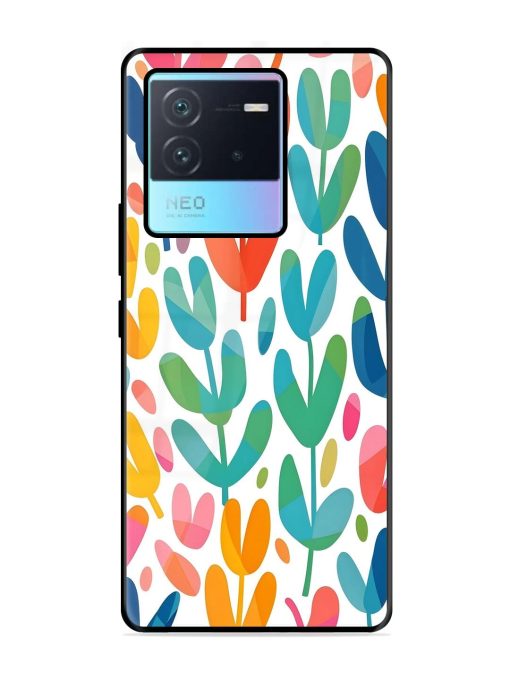 Rainbow Of Blooms Glossy Soft Edge Case for Iqoo Neo 6 (5G) Chachhi