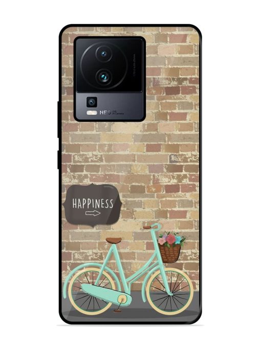 Pedaling Towards Happiness Glossy Soft Edge Case for Iqoo Neo 7 (5G) Chachhi