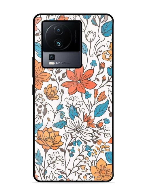 Floral Symphony Glossy Soft Edge Case for Iqoo Neo 7 (5G) Chachhi