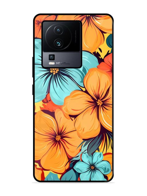 Tropical Bloom Glossy Soft Edge Case for Iqoo Neo 7 (5G) Chachhi