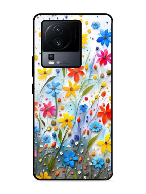 Vibrant Floral Glossy Soft Edge Case for Iqoo Neo 7 (5G) Chachhi