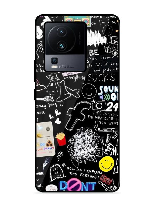 Doodle Diary Glossy Soft Edge Case for Iqoo Neo 7 (5G)