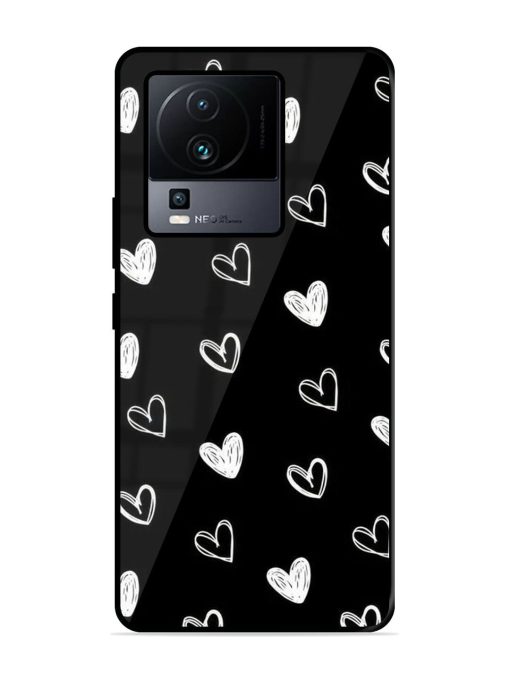 Scattered Hearts Glossy Soft Edge Case for Iqoo Neo 7 (5G) Chachhi