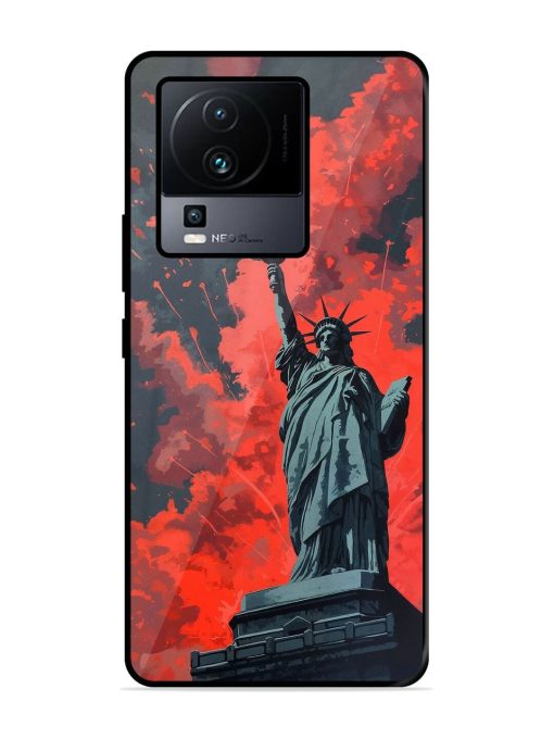 Lady Liberty'S Firework Finale Glossy Soft Edge Case for Iqoo Neo 7 (5G)