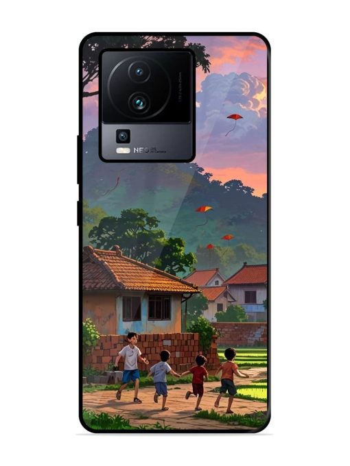 Sunset Play Glossy Soft Edge Case for Iqoo Neo 7 (5G) Chachhi