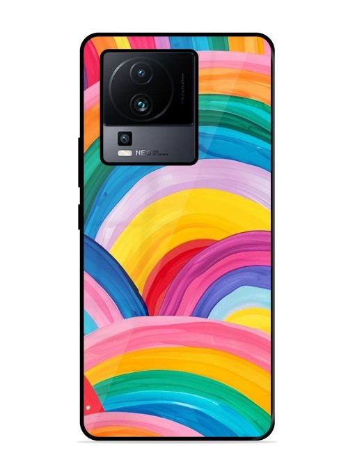 Rainbow Symphony Glossy Soft Edge Case for Iqoo Neo 7 (5G) Chachhi