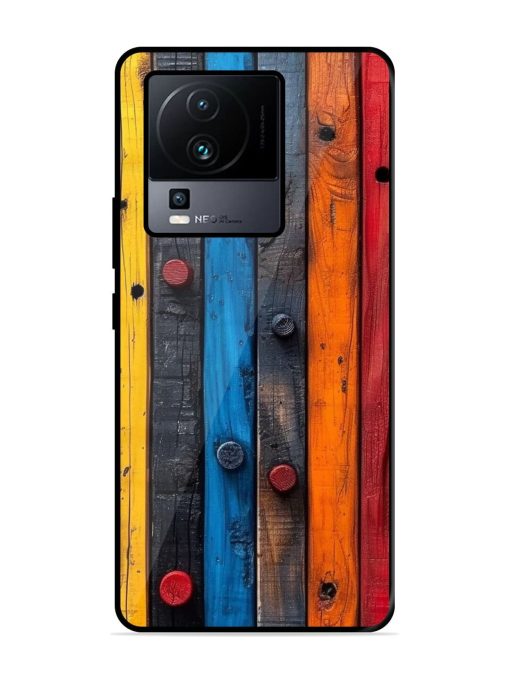 Rainbow Plank Glossy Soft Edge Case for Iqoo Neo 7 (5G) Chachhi