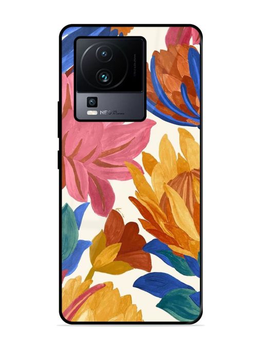 Blooming Tapestry Glossy Soft Edge Case for Iqoo Neo 7 (5G) Chachhi