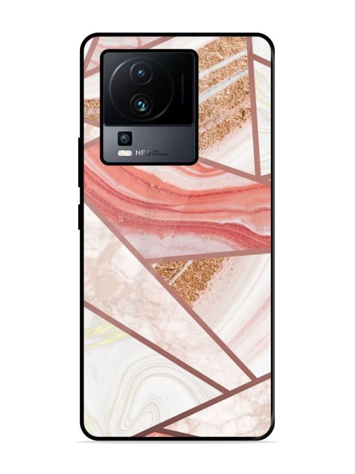 Rosy Mosaic Glossy Soft Edge Case for Iqoo Neo 7 (5G) Chachhi