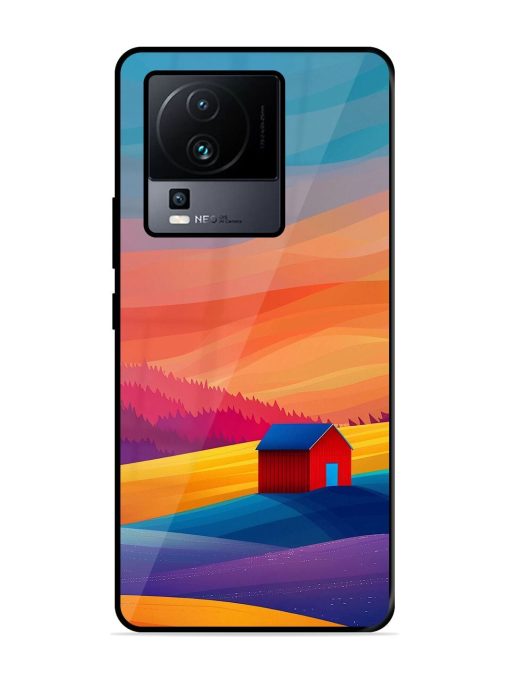 Sunset Solitude Glossy Soft Edge Case for Iqoo Neo 7 (5G) Chachhi