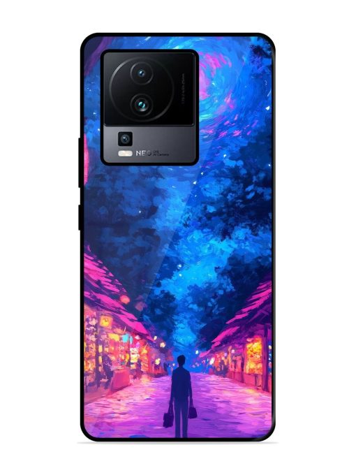 Neon Nightscape Glossy Soft Edge Case for Iqoo Neo 7 (5G) Chachhi