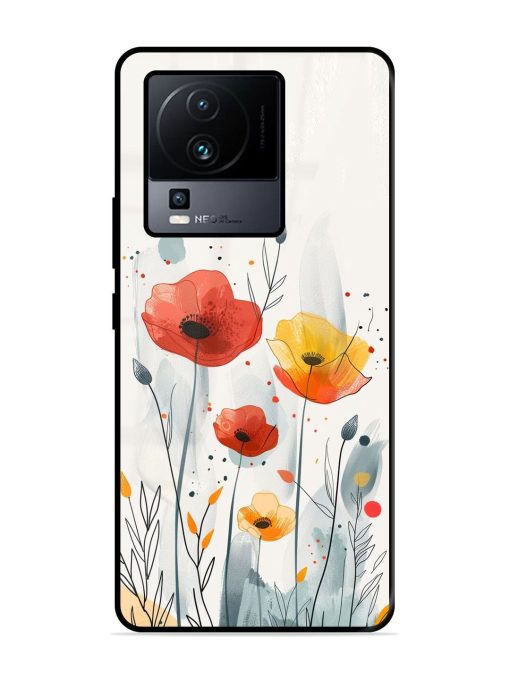 Poppy Fields Glossy Soft Edge Case for Iqoo Neo 7 (5G) Chachhi