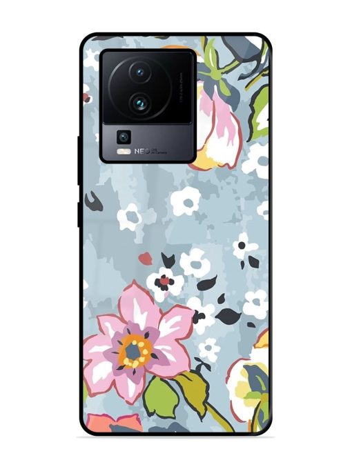 Floral Fantasy Glossy Soft Edge Case for Iqoo Neo 7 (5G) Chachhi