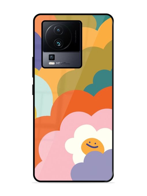 Happy Flower Power Glossy Soft Edge Case for Iqoo Neo 7 (5G) Chachhi