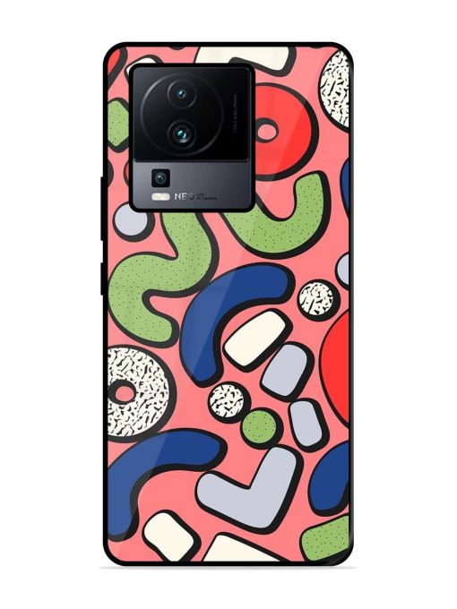 Groovy Geometric Shapes Glossy Soft Edge Case for Iqoo Neo 7 (5G) Chachhi