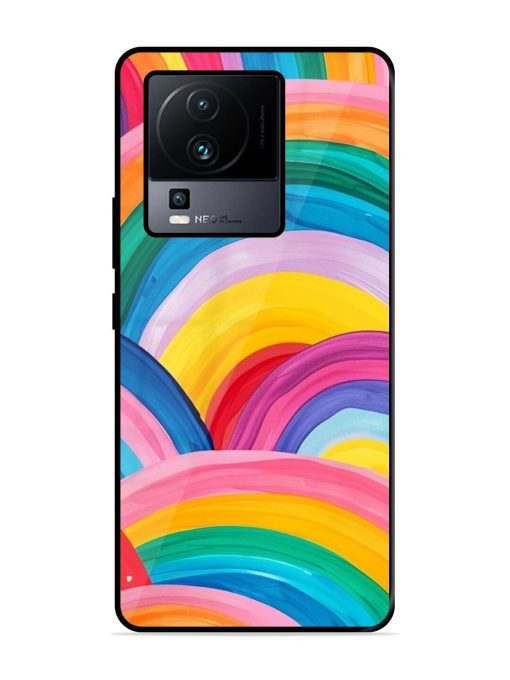 Rainbow Cascade Glossy Soft Edge Case for Iqoo Neo 7 (5G) Chachhi