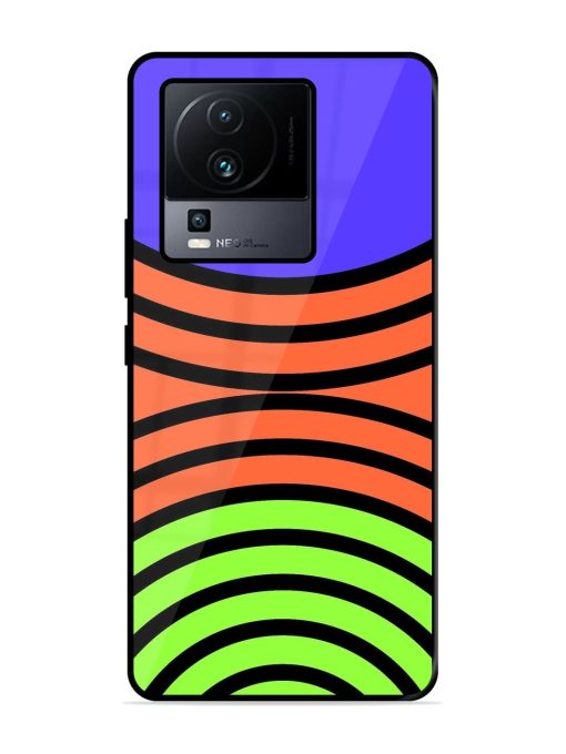 Psychedelic Stripe Symphony Glossy Soft Edge Case for Iqoo Neo 7 (5G) Chachhi