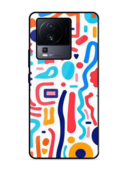 Whimsical Doodle Chaos Glossy Soft Edge Case for Iqoo Neo 7 (5G) Chachhi